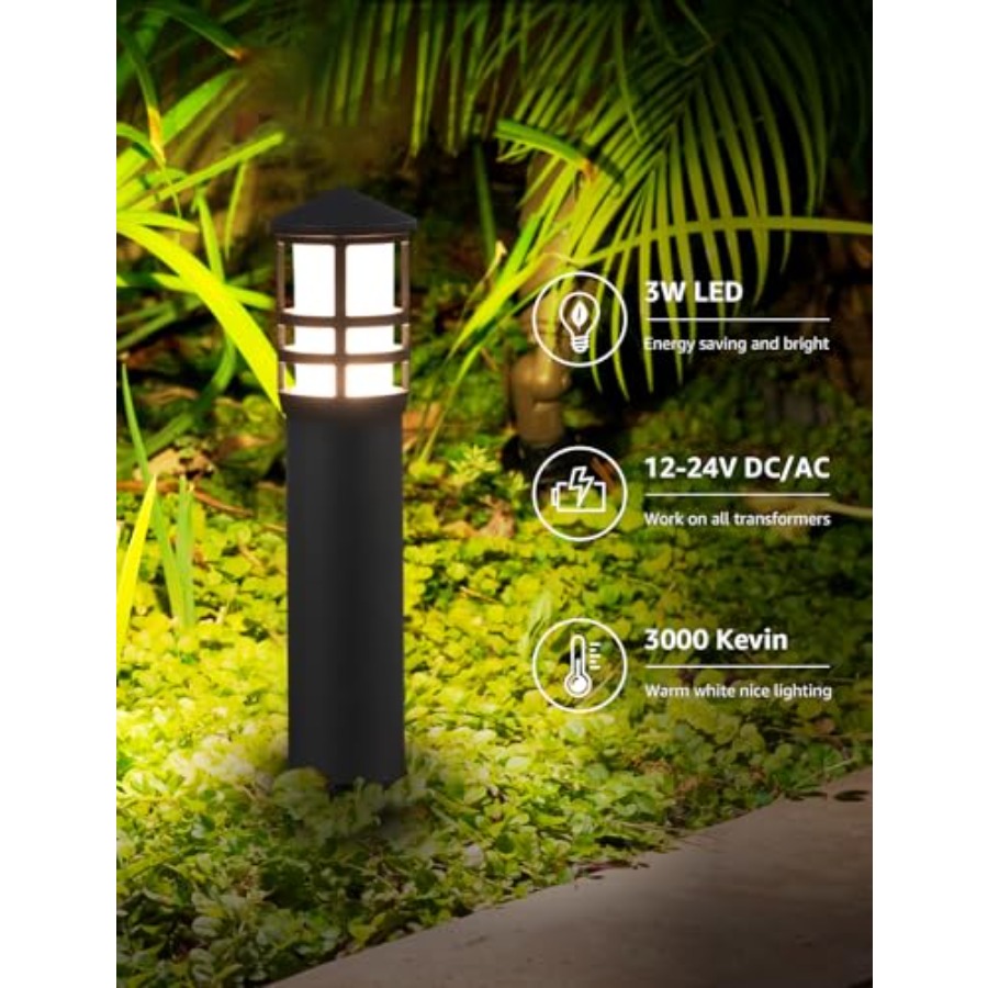 4팩 저전압 경로 조명 3W 3000K 12-24V L - Outdoor Lighting Voltage 리뷰 및 가격