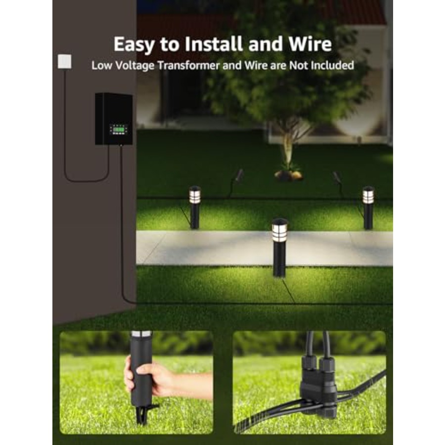 4팩 저전압 경로 조명 3W 3000K 12-24V L - Outdoor Lighting Voltage 리뷰 및 가격