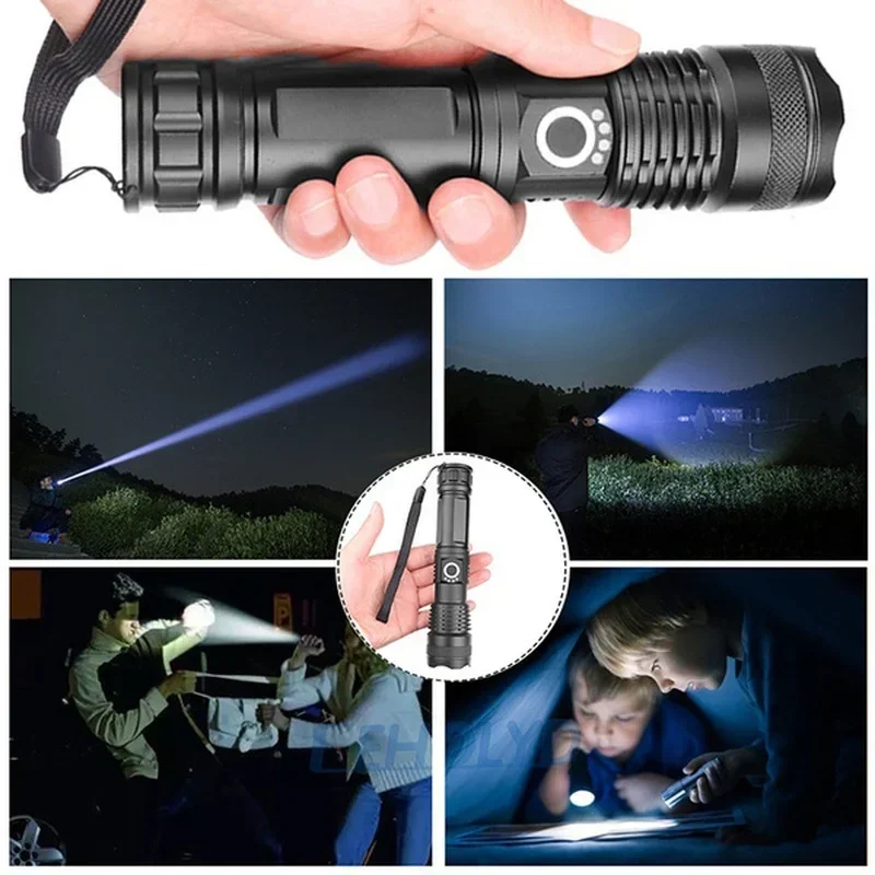 고출력 XHP70 LED 손전등 USB-C 충전식 토치 - Outdoor Lighting House 리뷰 및 가격