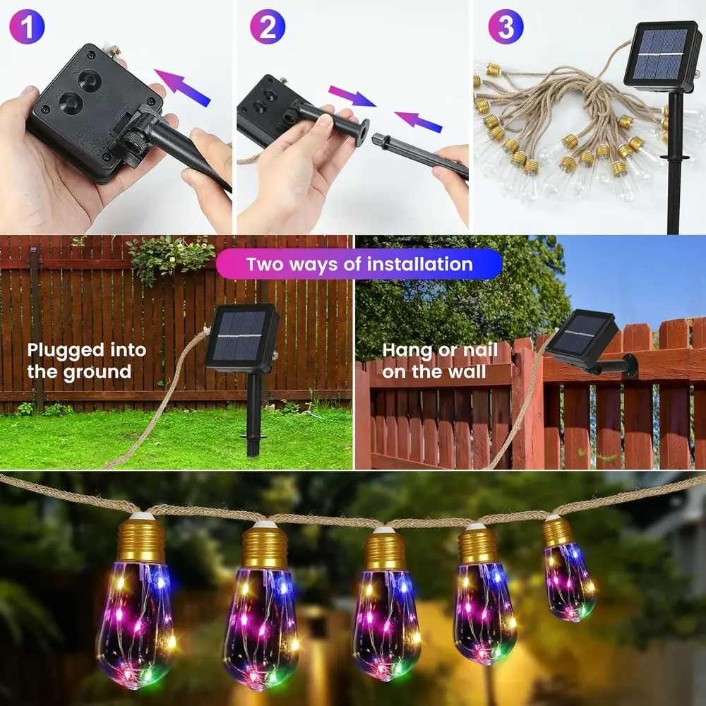 야외용 스트링 조명 24T 빈티지 로프 헴프 조명(깨지 - Outdoor Lighting Vintage 리뷰 및 가격